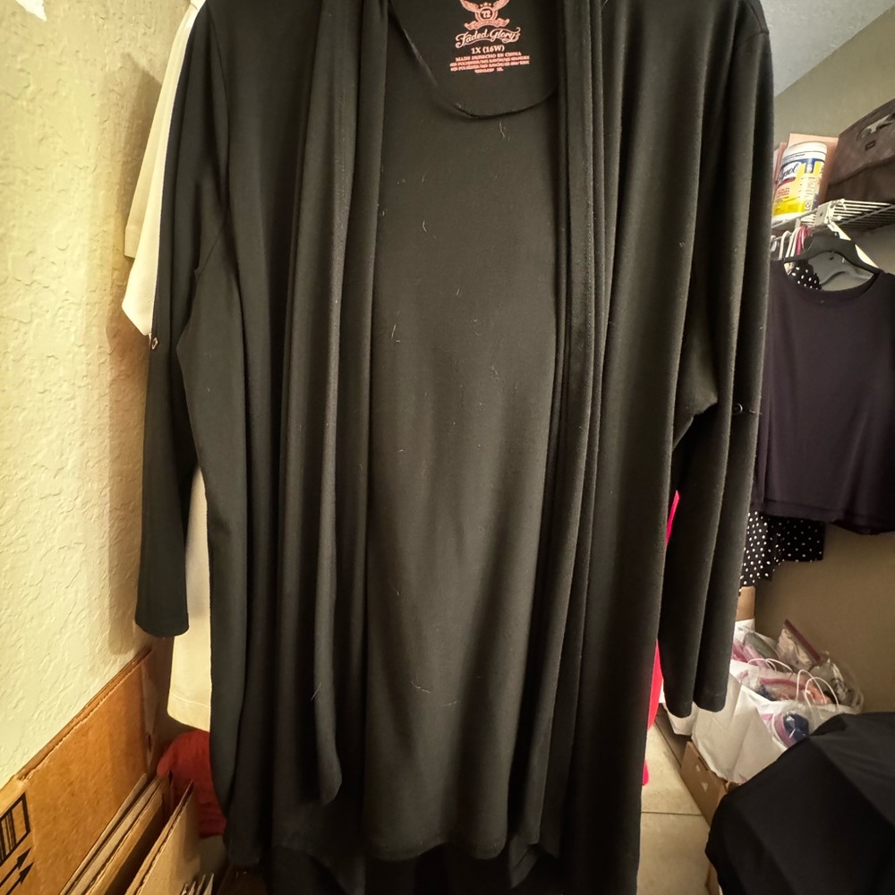 Set of 2: Cardigans Black & Gray